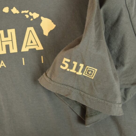 5.11 Tactical Aloha Hawaii Shirt 2XL Graphic Utility Tee - Picture 4 of 8